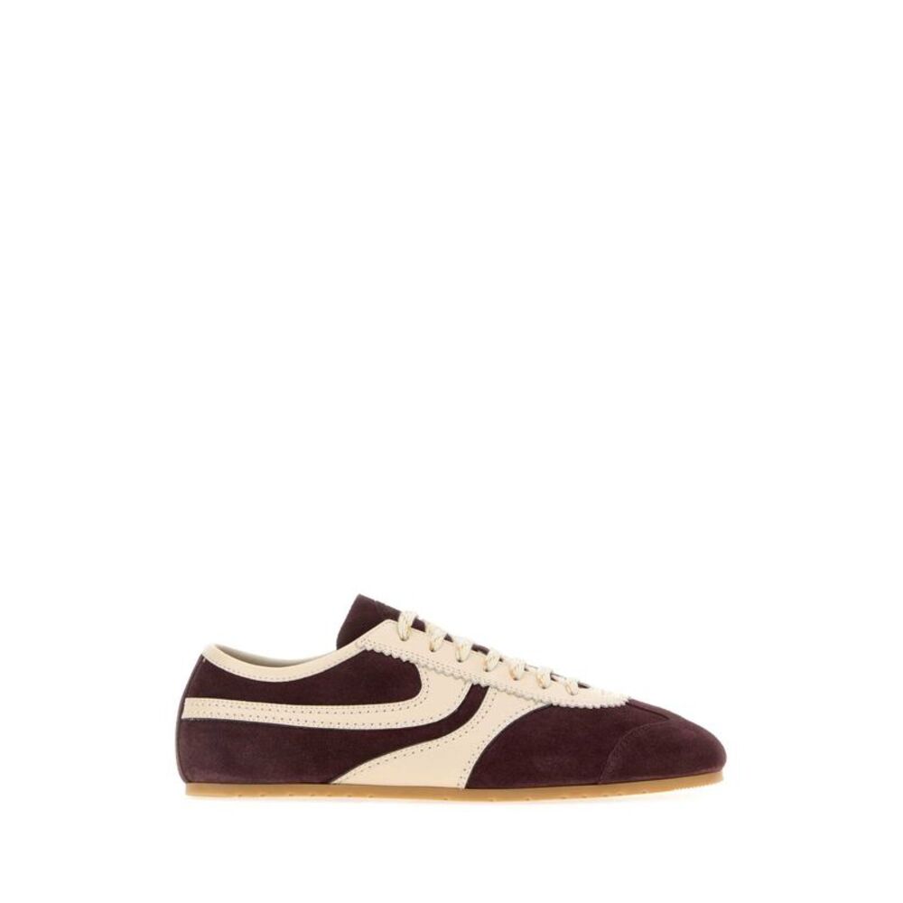 Dries Van Noten Men Two-Tone Suede And Leather Sneakers
